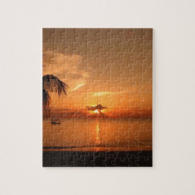 Puzzle Coucher de soleil en été (Vertical)