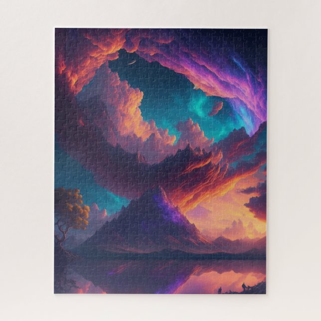 Puzzle Coucher de soleil ensoleillé (Vertical)