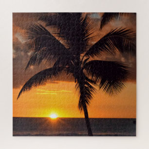 Puzzle Coucher de soleil hawaïen - 20x20 - 676 pc
