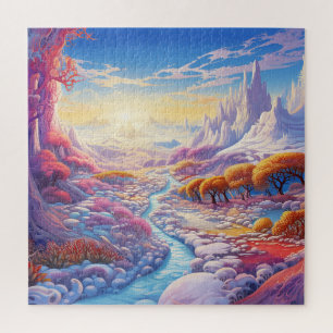 Puzzle Coucher de soleil Hiver Neige Nature Impression Co