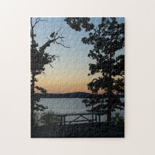 Puzzle Coucher de soleil silhouette de Table Rock (Vertical)