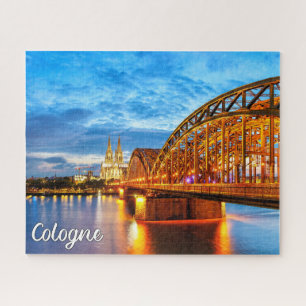 Puzzle Coucher de soleil sur Cologne, Allemagne