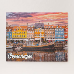 Puzzle Coucher de soleil sur Copenhague, Danemark