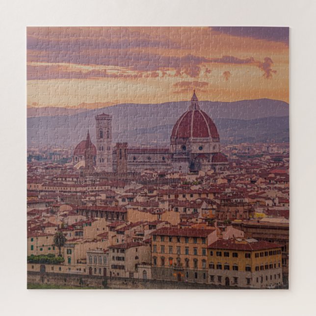 Puzzle Coucher de soleil sur Florence, Italie (Vertical)