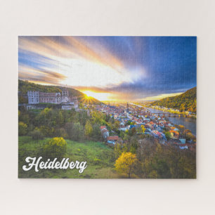Puzzle Coucher de soleil sur Heidelberg, Allemagne