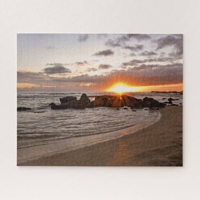 Puzzle Coucher de soleil sur Kauaii - Hawaii - 16x20 - 52 (Horizontal)