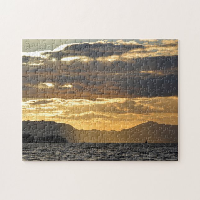 Puzzle Coucher de soleil sur la baie de Ketchikan (Horizontal)
