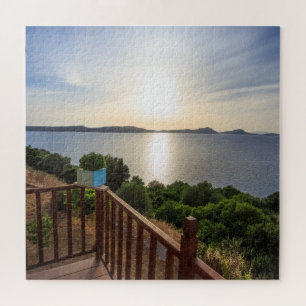 Puzzle Coucher de soleil sur la mer Méditerranée Jigsaw P