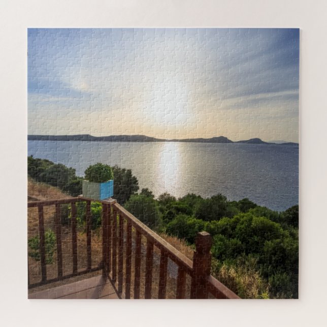 Puzzle Coucher de soleil sur la mer Méditerranée Jigsaw P (Horizontal)