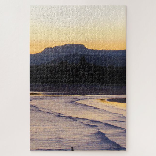 Puzzle coucher de soleil sur la plage (Vertical)