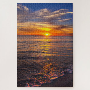 Puzzle Coucher de soleil sur la plage