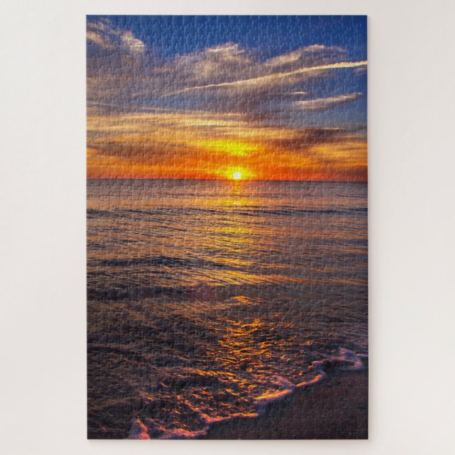 Puzzle Coucher de soleil sur la plage (Vertical)