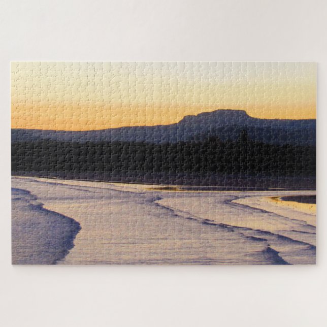 Puzzle coucher de soleil sur la plage (Horizontal)