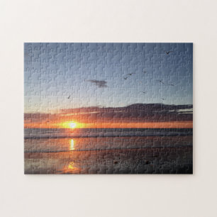 Puzzle Coucher de soleil sur la plage