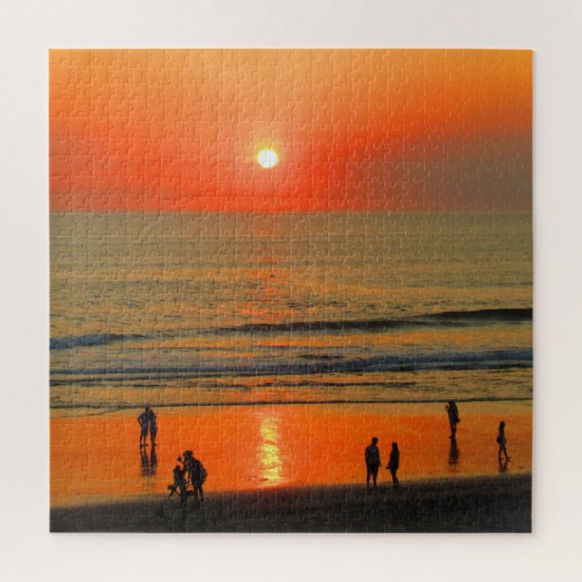 Puzzle coucher de soleil sur la plage de Bali (Vertical)
