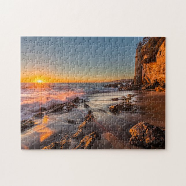Puzzle Coucher de soleil sur la plage Victoria (Horizontal)
