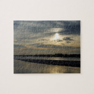 Puzzle Coucher de soleil sur la rivière