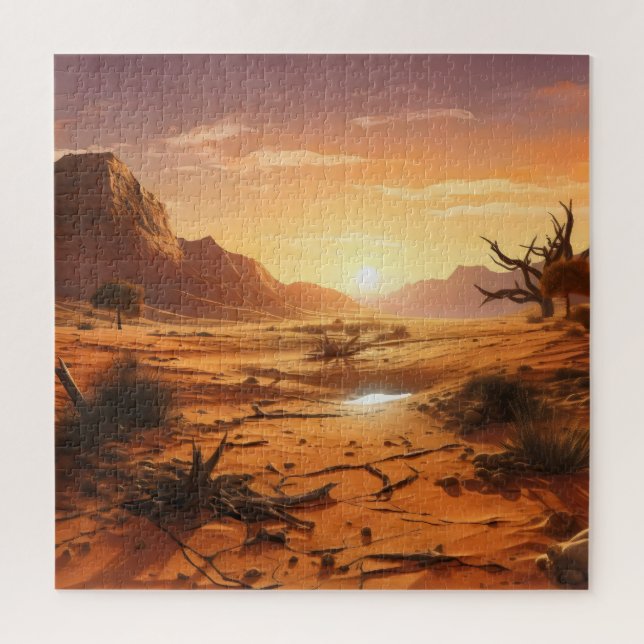 Puzzle Coucher de soleil sur le désert (Vertical)
