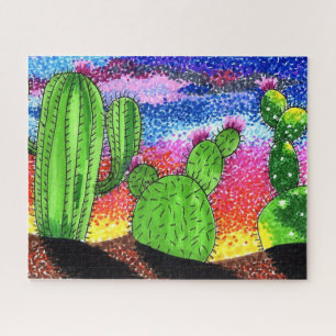 Puzzle - coucher de soleil sur le désert