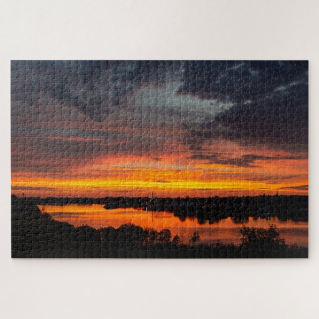 Puzzle Coucher de soleil sur le lac Manistee (Horizontal)