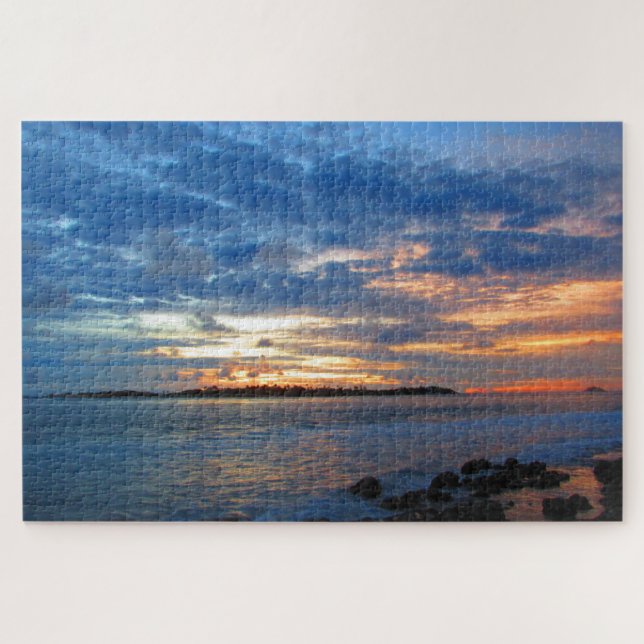 Puzzle coucher de soleil sur le nuage maldivien (Horizontal)