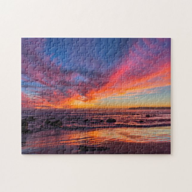 Puzzle Coucher de soleil sur le Pacifique depuis Coronado (Horizontal)