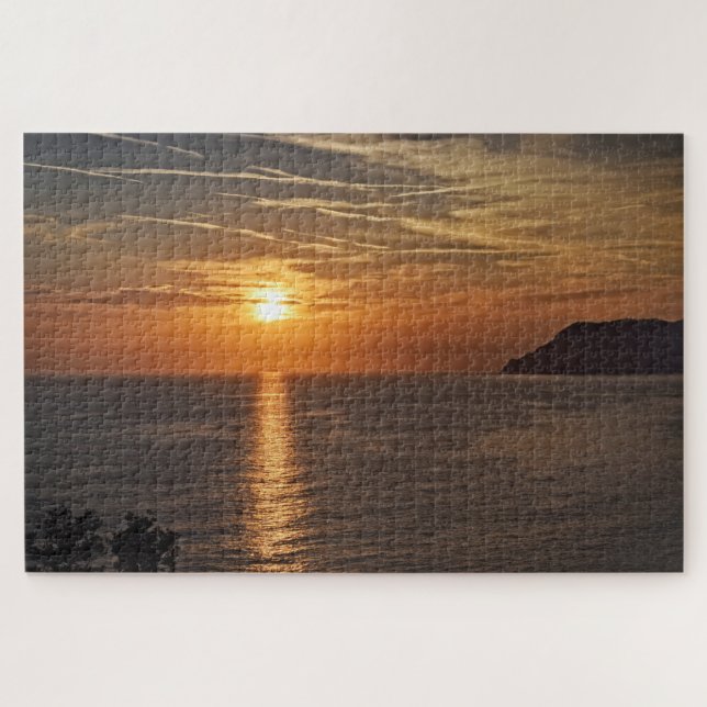 Puzzle Coucher de soleil sur les Cinque Terre, Italie - 2 (Horizontal)
