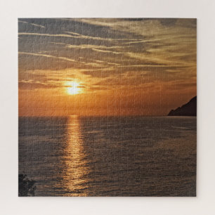 Puzzle Coucher de soleil sur les Cinque Terre, Italie - 2