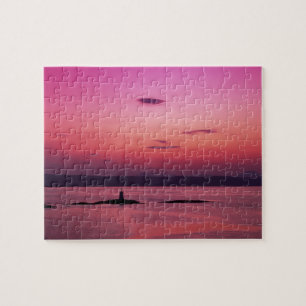 Puzzle Coucher de soleil sur l'île de Skye, depuis Mallai