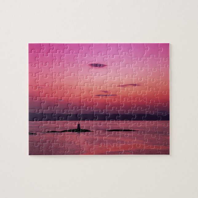 Puzzle Coucher de soleil sur l'île de Skye, depuis Mallai (Horizontal)