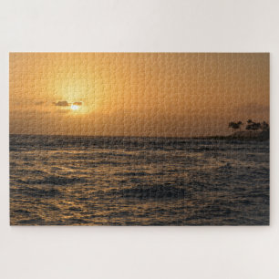 Puzzle Coucher de soleil sur l'océan à Kauai