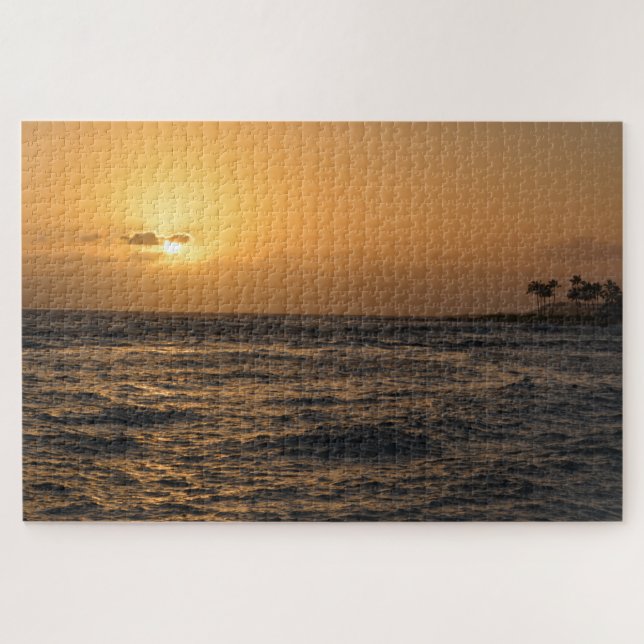 Puzzle Coucher de soleil sur l'océan à Kauai (Horizontal)