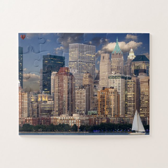 Puzzle Coucher de soleil sur New York (Horizontal)