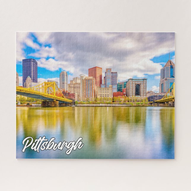 Puzzle Coucher de soleil sur Pittsburgh, Pennsylvanie (Horizontal)