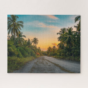 Puzzle Coucher de soleil sur Sandy Beach Path