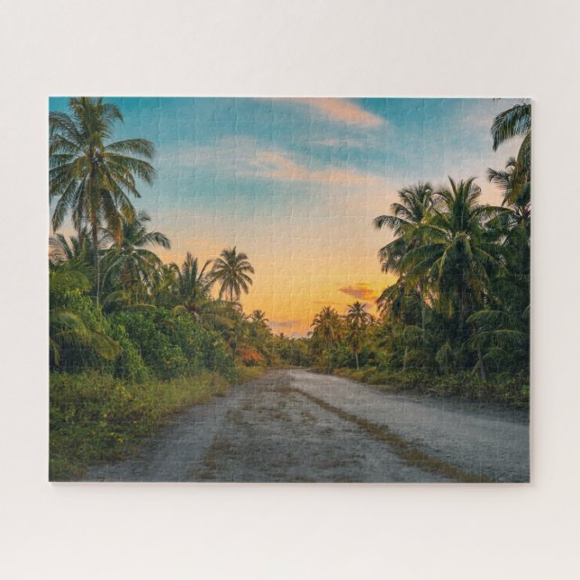Puzzle Coucher de soleil sur Sandy Beach Path (Horizontal)