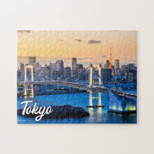 Puzzle Coucher de soleil sur Tokyo, Japon