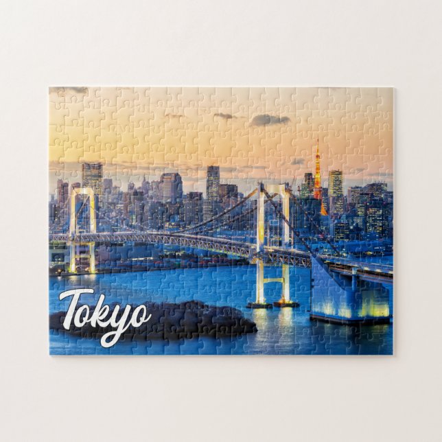 Puzzle Coucher de soleil sur Tokyo, Japon (Horizontal)