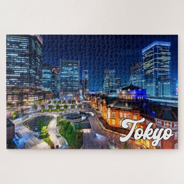 Puzzle Coucher de soleil sur Tokyo, Japon (Horizontal)