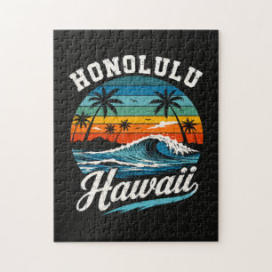 Puzzle Coucher de soleil surf Honolulu Hawaï