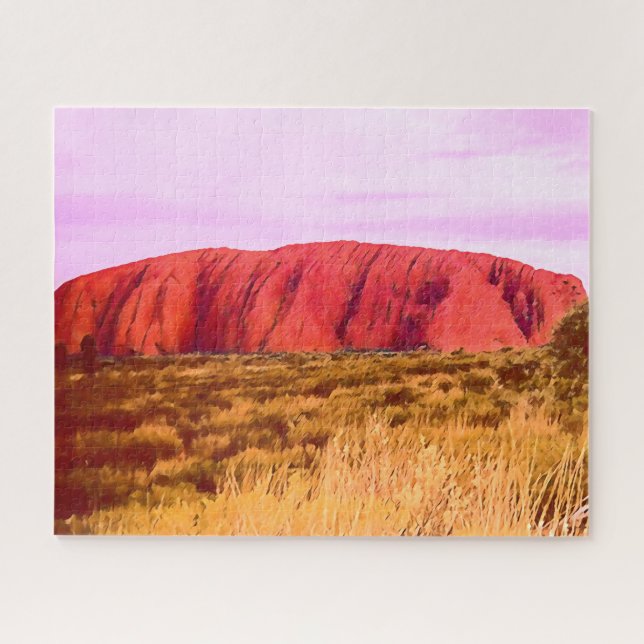 Puzzle Coucher de soleil Uluru Voyage en Australie Centra (Horizontal)