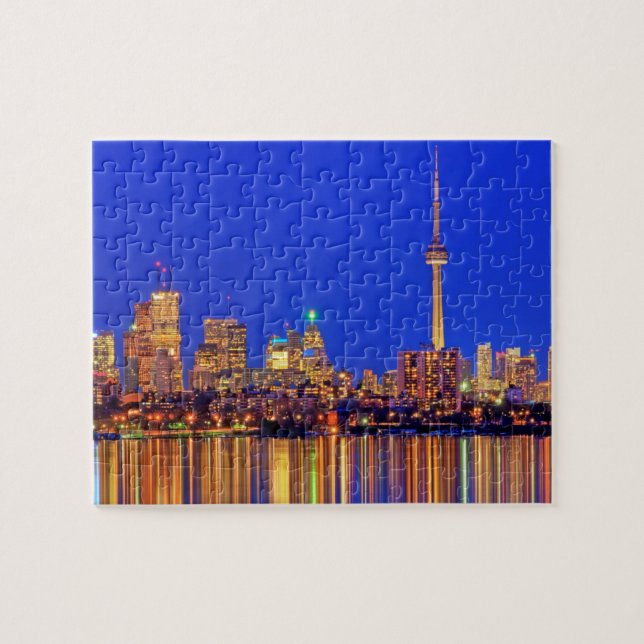 Puzzle Coucher de ville de Toronto la nuit (Horizontal)