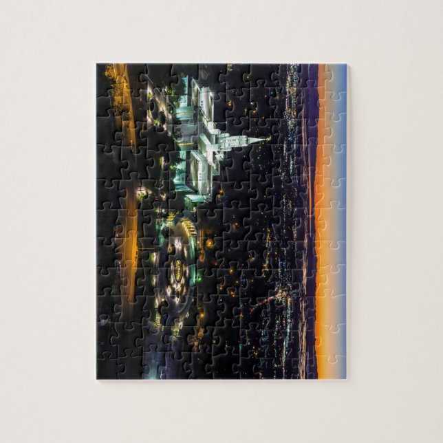 Puzzle Coucher du soleil abondant de temple mormon de Lds (Vertical)