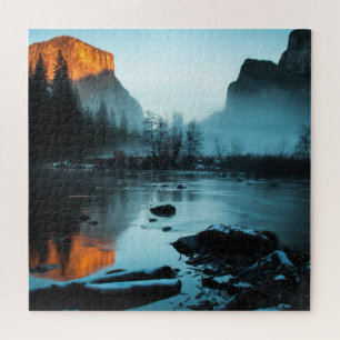 Puzzle Coucher du soleil brumeux dans Yosemite