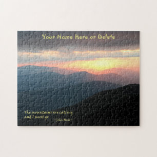 Puzzle Coucher du soleil dans le Smokies : Mtns sont