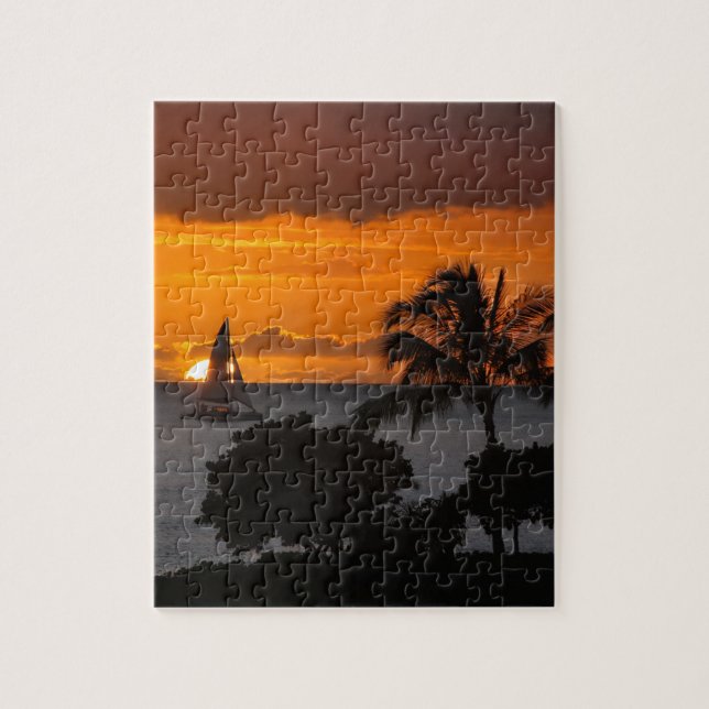 Puzzle - coucher du soleil hawaïen (Vertical)