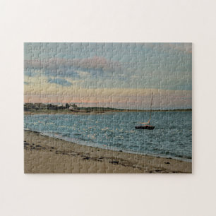 Puzzle - coucher du soleil, plage de crique de