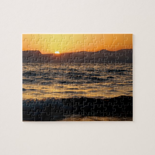 Puzzle Coucher du soleil sur la mer de la Galilée (Horizontal)