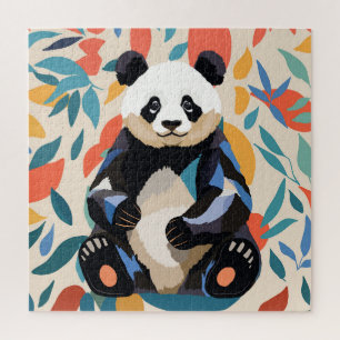 Puzzle Couleur assis Panda Ours Matisse Inspiré