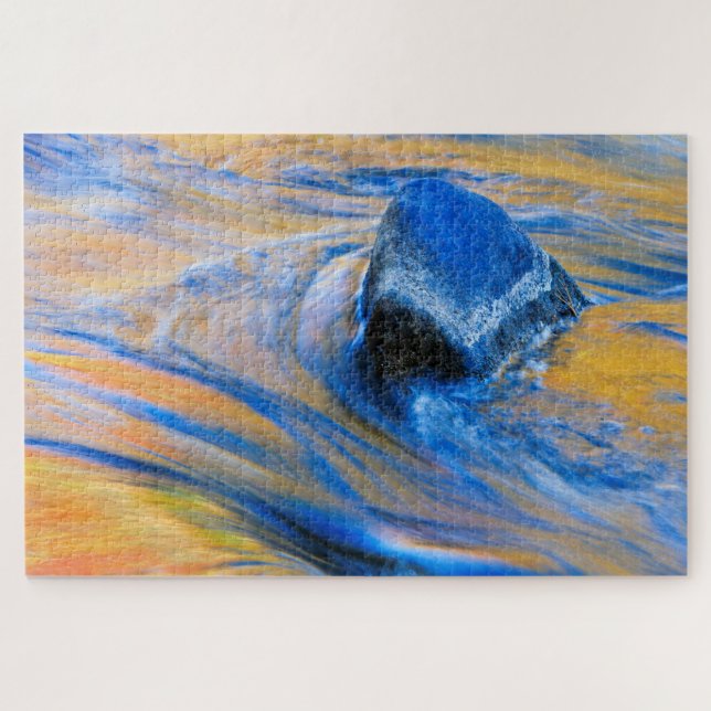 Puzzle Couleur d'automne Eau Abstrait (Horizontal)